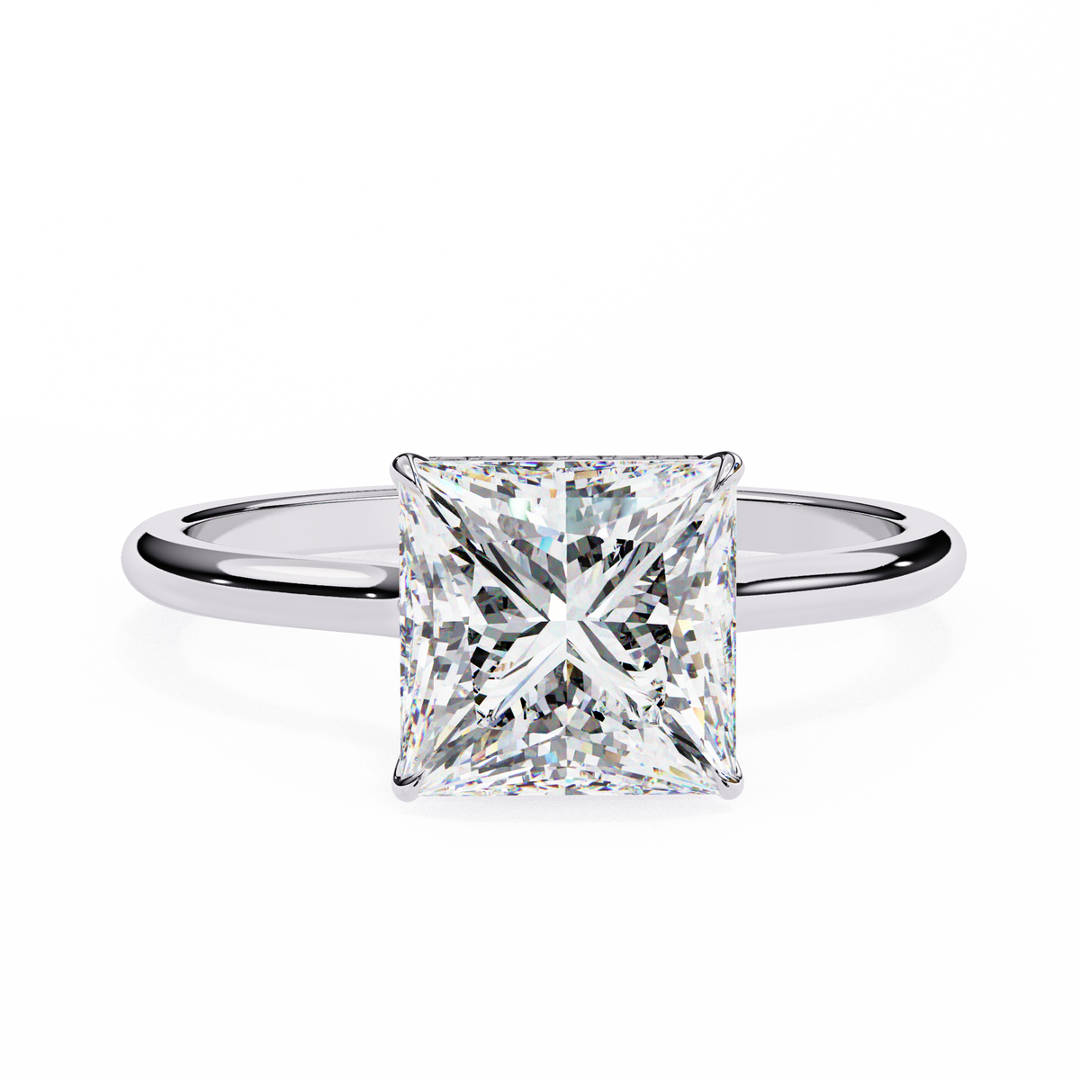 The Ethereal Prism Princess Cut Ring