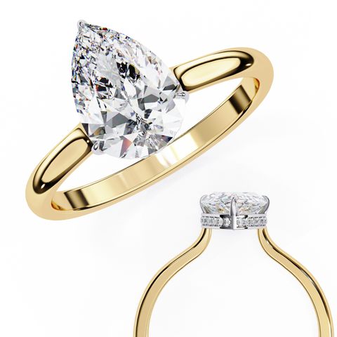 The Celest Marque Pear Cut Ring