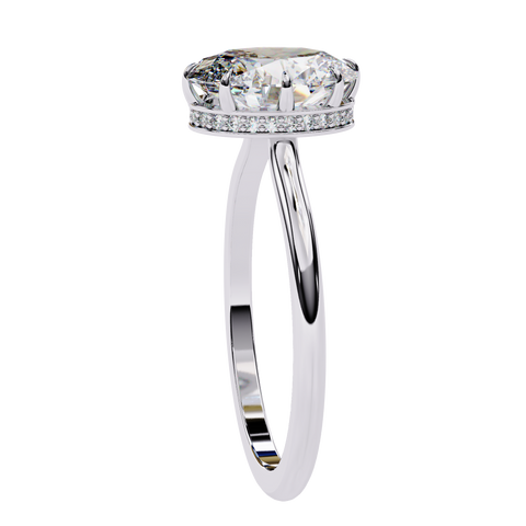 Soleia Crest Oval Cut Ring