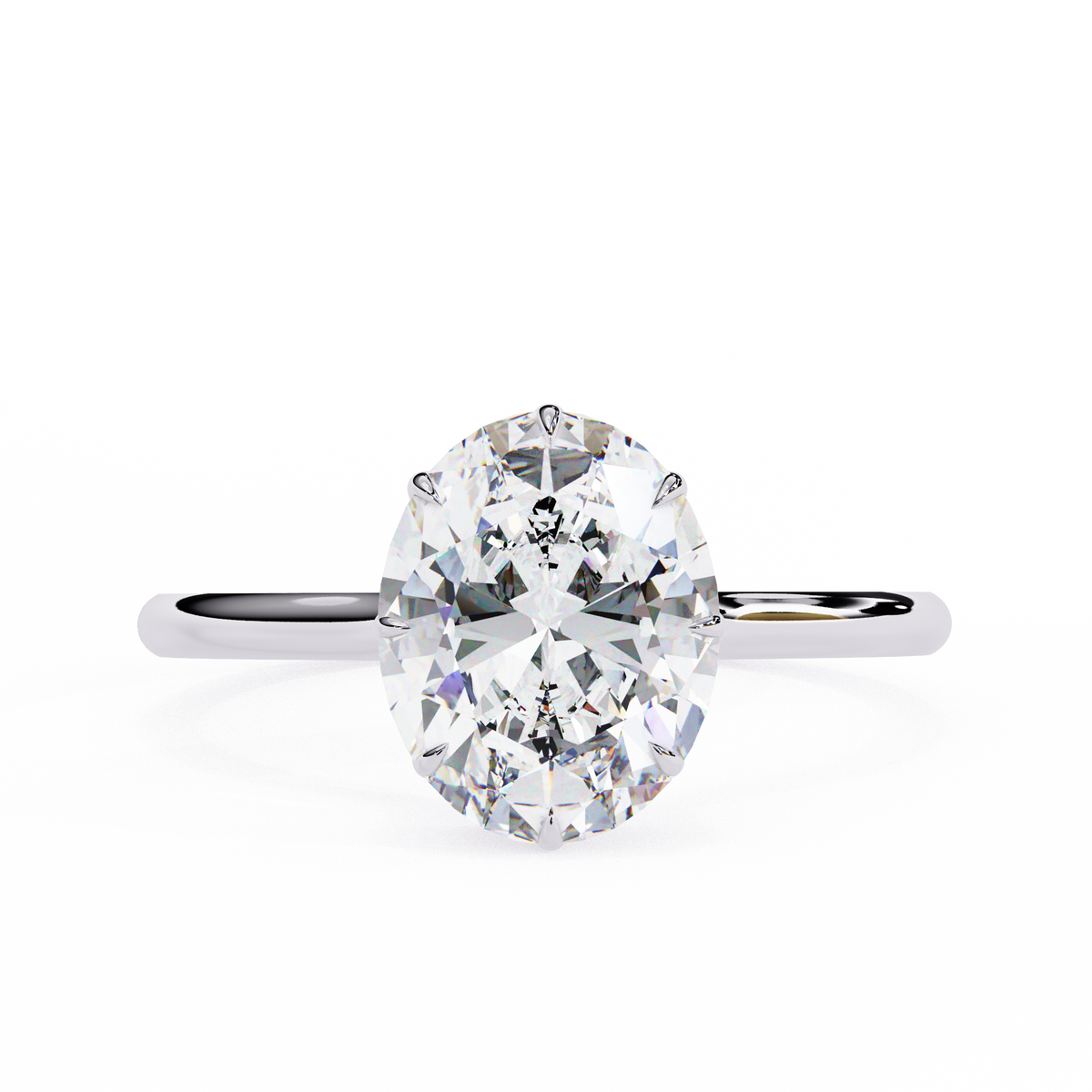 Soleia Crest Oval Cut Ring