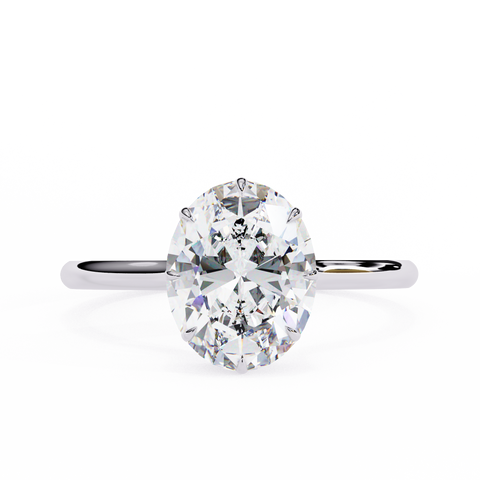 Soleia Crest Oval Cut Ring