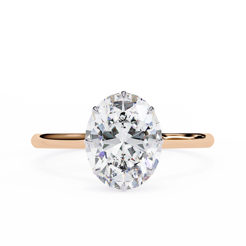 Soleia Crest Oval Cut Ring