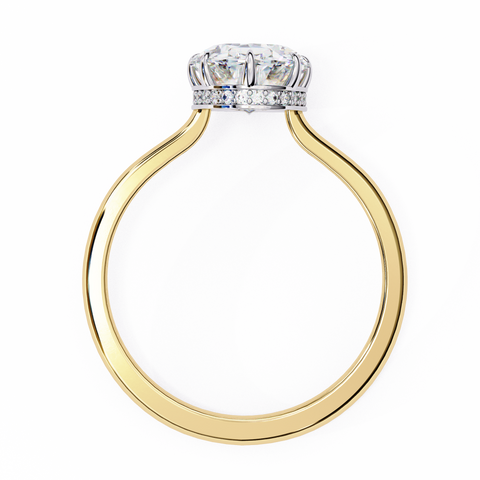Soleia Crest Oval Cut Ring