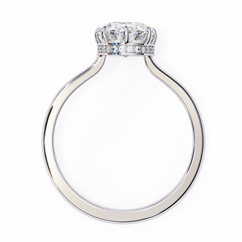 Soleia Crest Oval Cut Ring