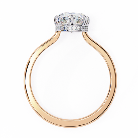 Soleia Crest Oval Cut Ring