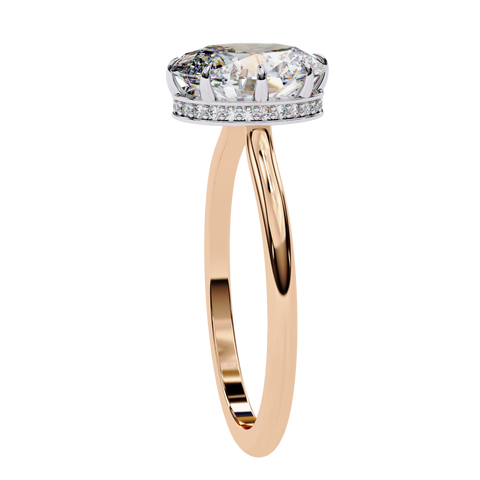 Soleia Crest Oval Cut Ring
