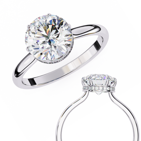 Regalia Bloom Round Cut Ring