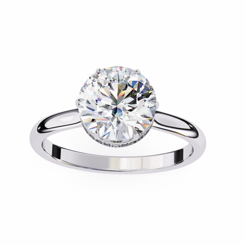 Regalia Bloom Round Cut Ring
