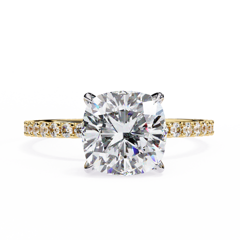 The Vetra Glint Cushion Cut Ring