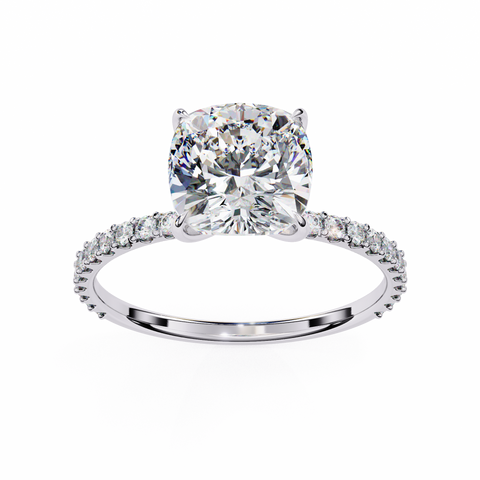 The Vetra Glint Cushion Cut Ring