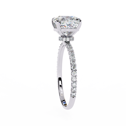 The Vetra Glint Cushion Cut Ring