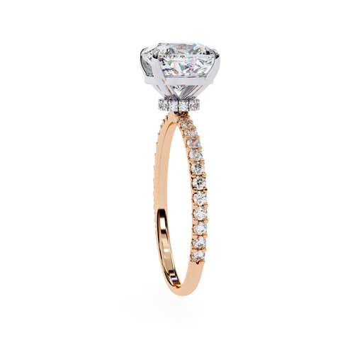The Vetra Glint Cushion Cut Ring