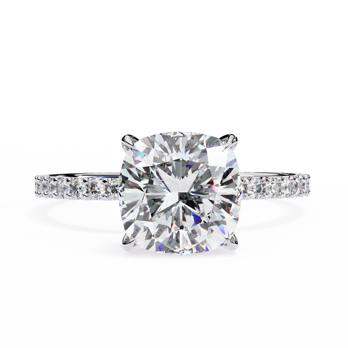The Vetra Glint Cushion Cut Ring