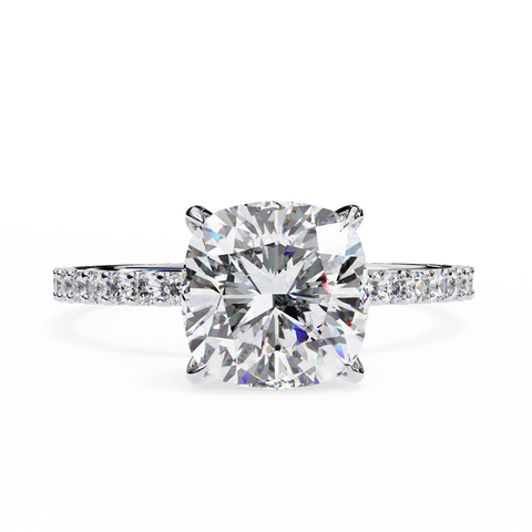The Vetra Glint Cushion Cut Ring