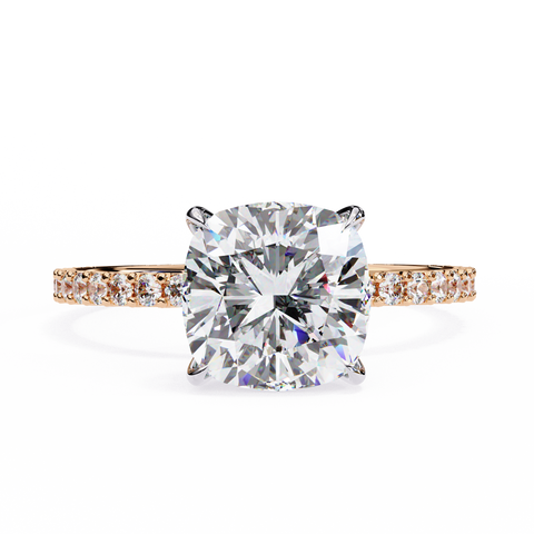 The Vetra Glint Cushion Cut Ring