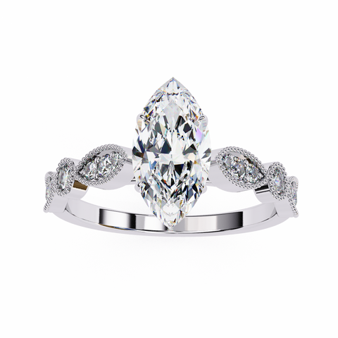The Ethereal Solace Marquise Cut Ring