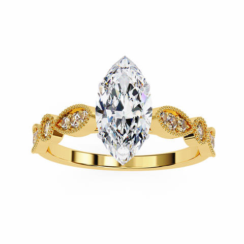 The Ethereal Solace Marquise Cut Ring