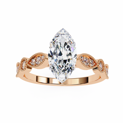 The Ethereal Solace Marquise Cut Ring
