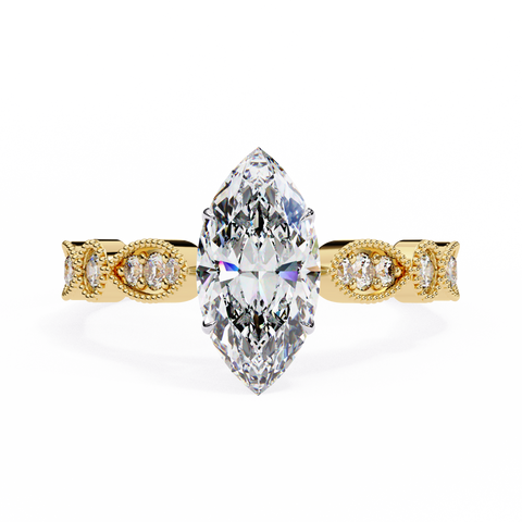 The Ethereal Solace Marquise Cut Ring