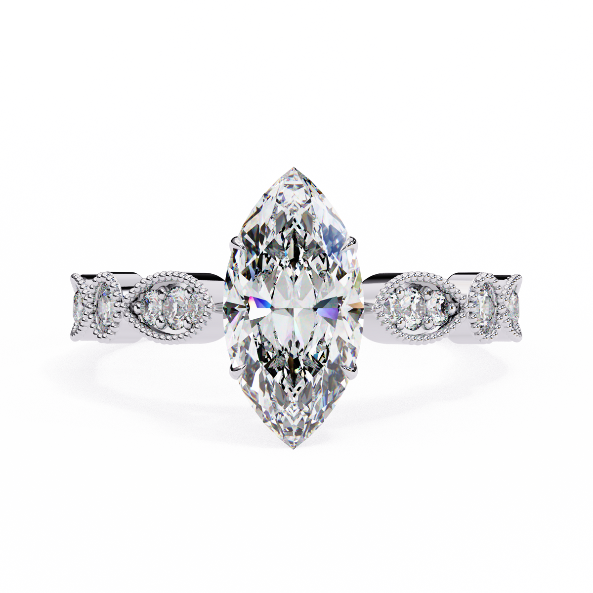 The Ethereal Solace Marquise Cut Ring