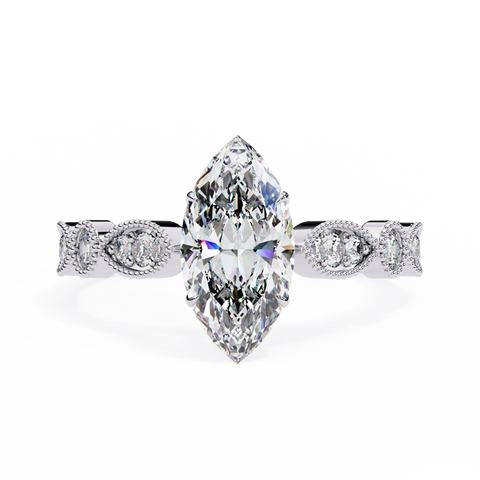 The Ethereal Solace Marquise Cut Ring