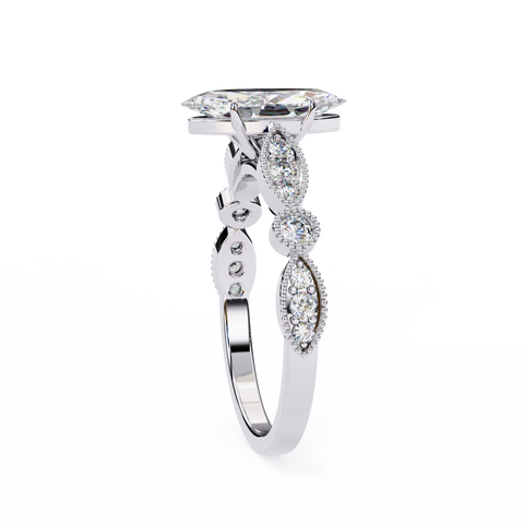 The Ethereal Solace Marquise Cut Ring