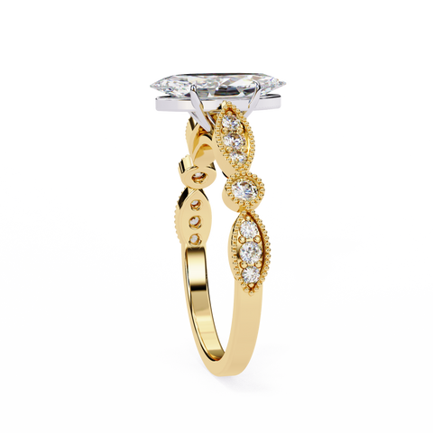 The Ethereal Solace Marquise Cut Ring