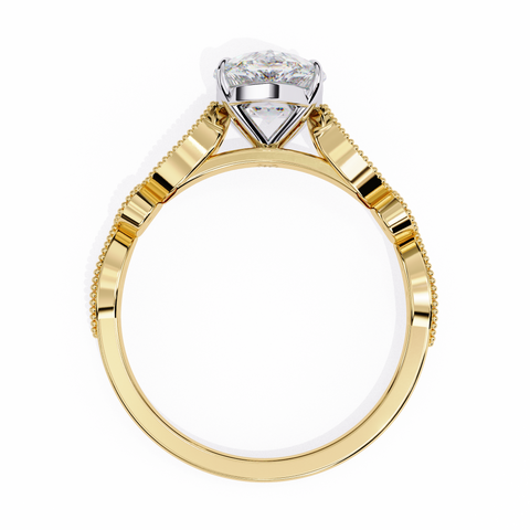 The Aurora Crest Elegance Oval Cut Ring