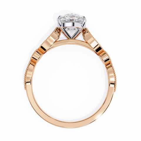 The Aurora Crest Elegance Oval Cut Ring