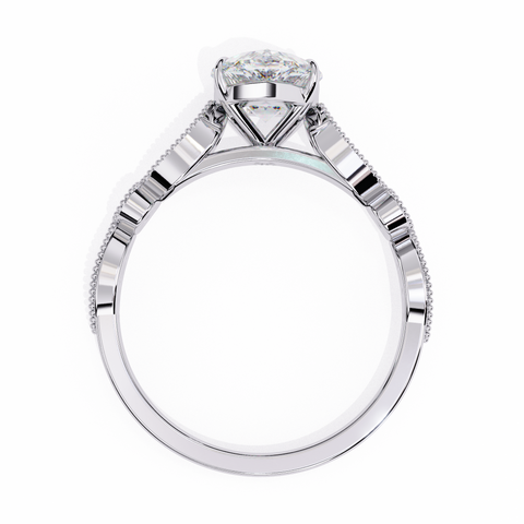 The Aurora Crest Elegance Oval Cut Ring